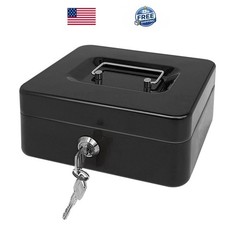Fire Chest Fireproof Safe Lock Hidden Box Hide Money Cash,Document with Key Lock