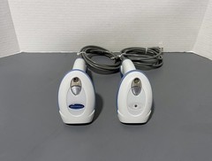 Lot of 2 Motorola DS4208 DS4208-HC0009BWR Wired Barcode Scanners & Cables