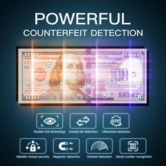 NUCOUN VS-75 Bill Counter Machine Mixed Denomination,Money Counter Machine wi…