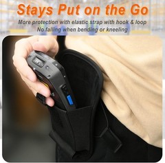 Heavy-Duty Portable Scanner Holster with Secure Belt Clip for Handheld Devices