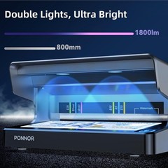 Counterfeit Bill Detector Money Checker Machine with Dual UV LED Light for Cr…