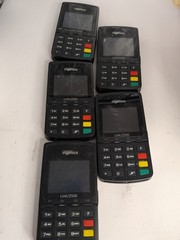 Lot of 5 Ingenico Link 2500 POS Bluetooth USB Card Reader Terminal Turn On