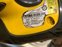 Motorola LS3408-FZ20005R Handheld Barcode Scanner Yellow and Black