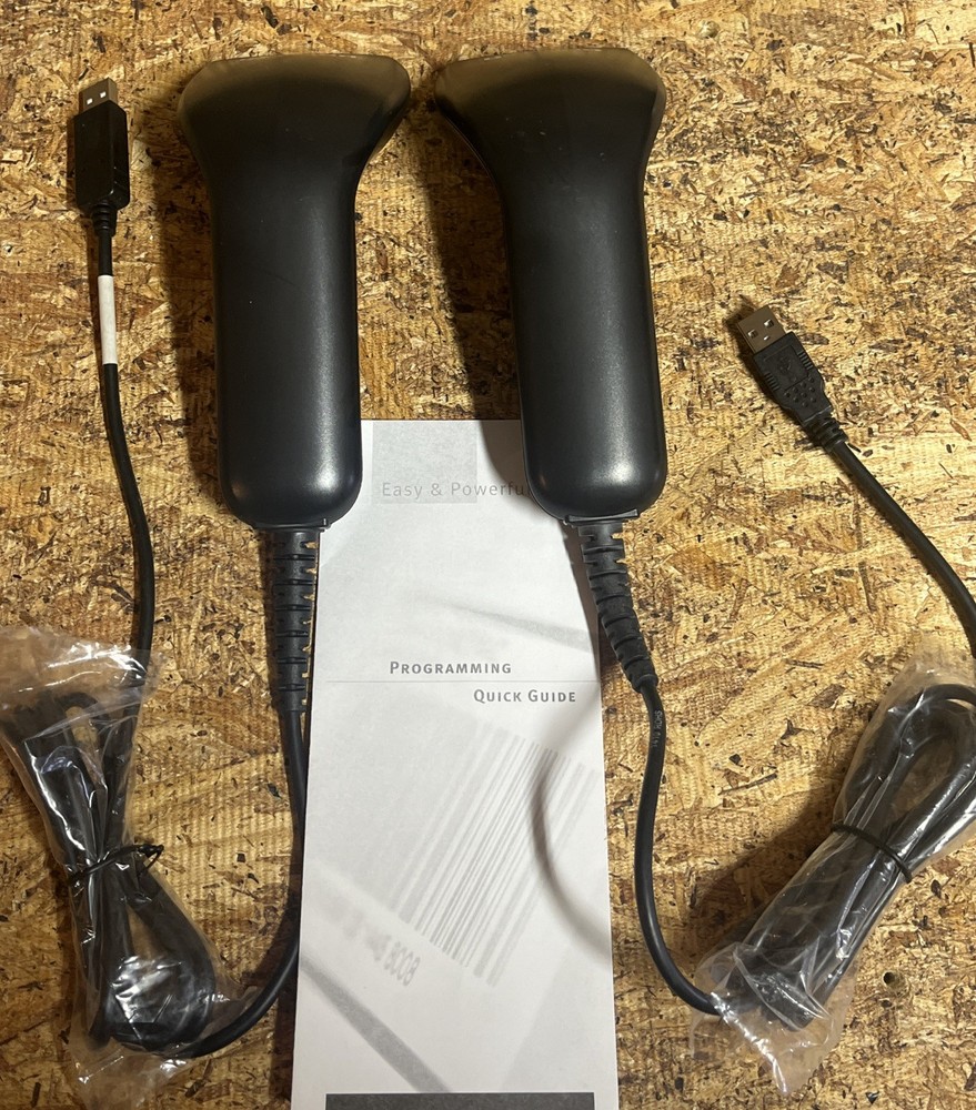 2x Unitech AS10-U CCD Handheld USB Barcode Scanner w/ USB Cable. @2B3