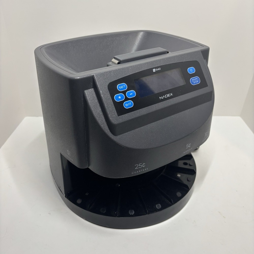 Nadex S540 Pro | Coin Counter, Sorter, and Wrapper Model NCS8-1109 *SORTER ONLY*