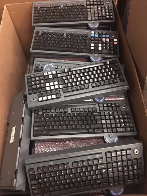 LOT OF 10 x IBM ANPOS POS Keyboard With Integrated Mouse FRU 13G2134 or 41K6962