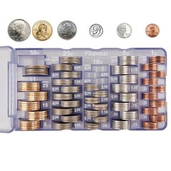 Coin Sorter Counter Tray, Large Capacity 215pcs – Mini Holder for Car