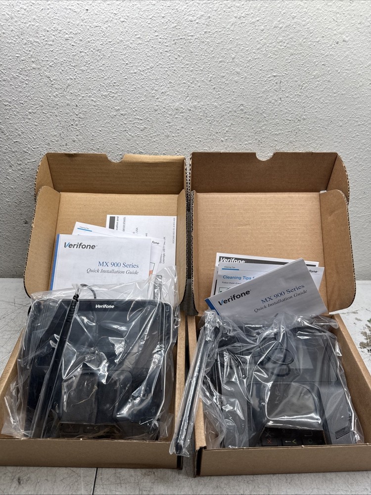 LOT OF 2 NEW VERIFONE MX915 Credit Card Terminal with Stylus M177-409-01-R X2