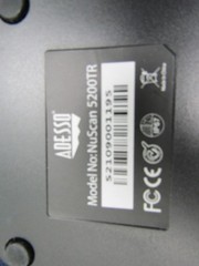 Adesso NuScan 5200TR Wireless Antimicrobial/Waterproof Barcode Scanner 2.4GHz