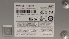 Star TSP100 Future Print Receipt Thermal Printer w/ Power & Printer Cords WORKS