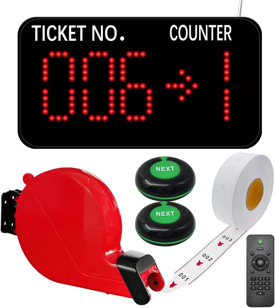 Number Calling System Take a Number System LED Queue Display Show Tickets Number