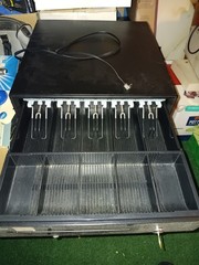 Pos Evo 16 Inch Black Cash Drawer for Small Business with one Key
