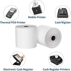 50 Rolls 2 1/4″ x 165′ Thermal Paper Credit Card Cash Register POS Receipt Paper