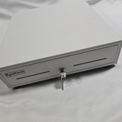 Epsilont Cash Drawer – Heavy-Duty POS Cash Register Drawer (White)