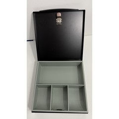 Sentry Locking Cash Box with Removable Tray Black Steel Security Key Lock 2 Keys