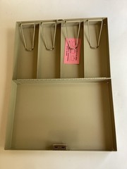 Vintage MMF Industries 10 Compartment Steel Combination Lock Cash Box