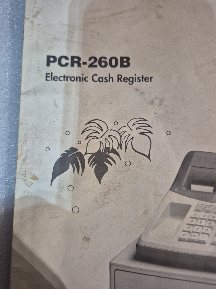 Casio Pcr-260b Electric Cash Register Users Manual