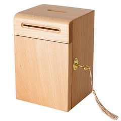 Solid Wood Handmade Money Bank Multi-Purpose for Adults & Kids
