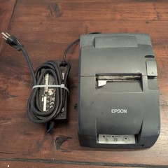 Epson TM-U220B POS Dot Matrix Receipt Printer Ethernet Network W/Power Adapter