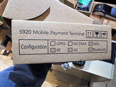 PAX S920, S920-0QW-R74-23LA POS Card Reader w/Power Cord, Instructions