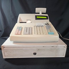 Sharp XE-A401 Electronic Cash Register Thermal Printer Tested Working