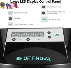 Electric Automatic Coin Sorter & Change Counter Machine Coins up to 300 Coins