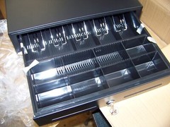 ECH Cash Drawer 8 Coin 5-Bill 16″ Black CC-410-B2-5B8C New