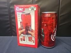 NEW Coca-Cola Motorized Coin Sorter Light Up Can Shaped W/ Box