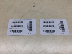 Lot of 2 WN6300 Barcode Scanners WoneNice 1D 2.4G Wireless W/ Accessories
