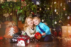50 PCS Transparent Bags Set Christmas Surprise Cash Pull Gift Box With Card