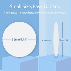12 PCS 30mm NFC Rewritable Tags – Durable NTAG215 Coins for Android Devices