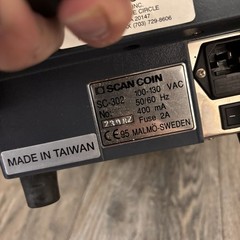 SCAN COIN SC-302 COMMERCIAL COIN COUNTER