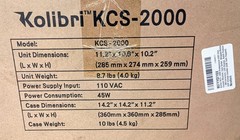 Brand New KCS-2000 Professional USD Coin Counter Machine Sorter Wrapper Roller