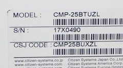 -NEW-CITIZEN CMP-25BTUZL PORTABLE MOBILE LABEL/RECEIPT PRINTER IOS|BLUETOOTH 25L
