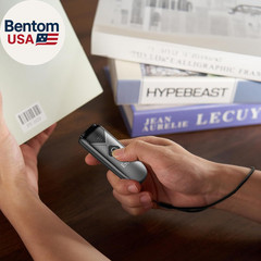 Bluetooth 2D&1D Barcode Scanner, Portable Wireless Mini Barcode Reader with 2.4G