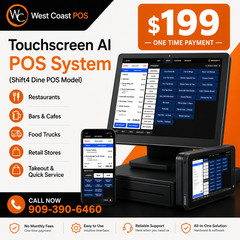 Complete POS System | Merchant Account Required Prior to Shipping