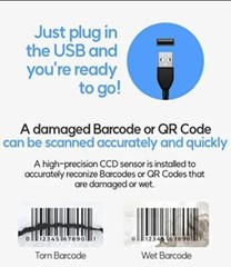 MQ150 – QR Code Reader – QR Code Scanner – 2D Mobile Payment – Handheld – NIB