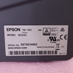 Epson TM-T88V M224A Point Of Sale Thermal Receipt Printer Low Use T5-C1