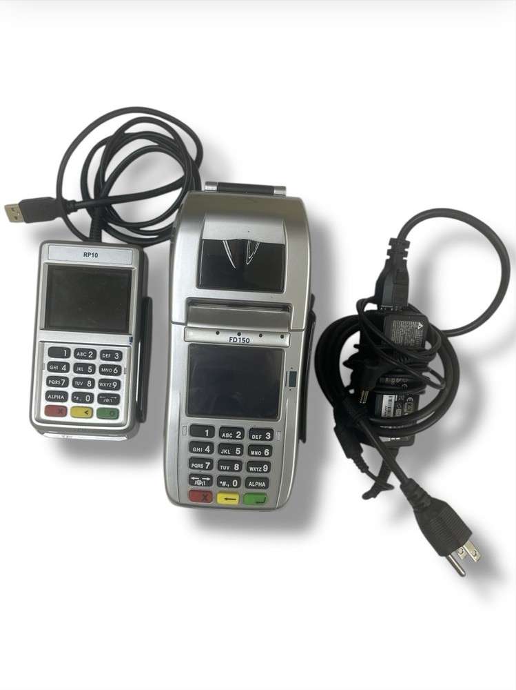 First Data FD150 Credit Card Machine with RP10 PINpad Included *UNLOCKED*