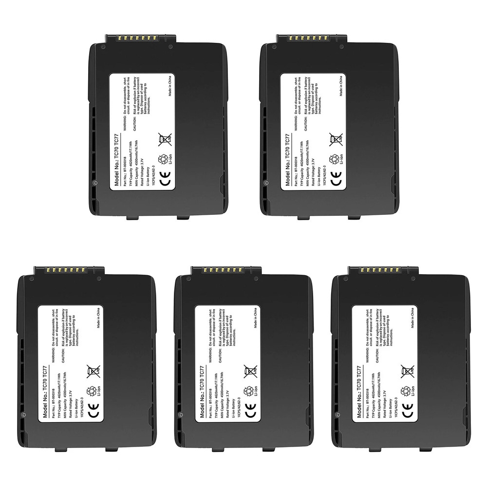 10-PACK New tc77 Battery for Zebra tc55 tc70 tc72 tc75 BT-000318 TC7X-46MPP-01