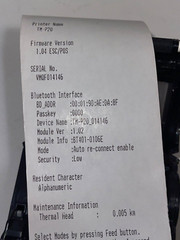 Epson TM-P20 M327B Mobilink Bluetooth 2″ POS Receipt Printer w Charger *READ*
