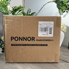 PONNOR Coin Sorter, Counter & Roller Machine, 300 Coins Per Min, Max 2000 Coins