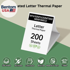 200 Sheets Thermal Printer Paper 8.5 X 11 Inch, BPA Free Inkless Thermal Paper,