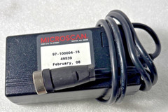 MICROSCAN 97-100004-15 POWER SUPPLY in:100-240V Out: 24VDC NO POWER CORD