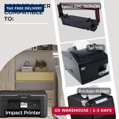 BAM POS 3″ x 150′ 1ply Bond Receipt Paper Rolls for Kitchen Impact Printers TMU2