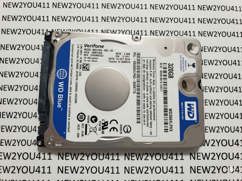 Verifone MSC169-402-01 320GB 2.5 SATA HDD Hard Drive Ruby Ci Commander POS