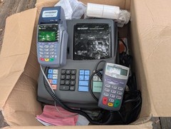 Practically New Sharp XA-106 Register And Verifone VX-510 Card Reader