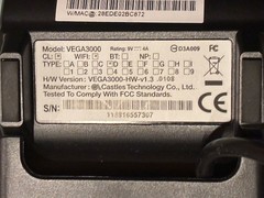 Castles Technology VEGA3000-HW-v1.3 Credit Card Terminal Reader
