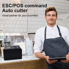 Portable POS Printer with 203 dpi & Auto Cutter – Ideal for Retail & Restaurants