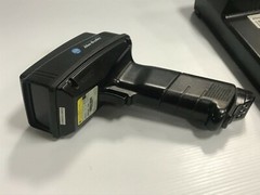 ALLEN BRADLEY 4.5-14.5V 145MA LASER SCANNER, #2755-HCG-4 w/Base #2755-HGC-B